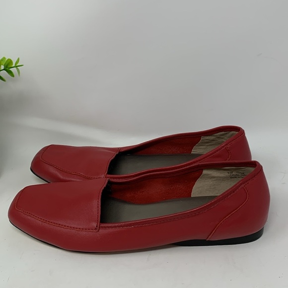 Array red leather Flats - Picture 5 of 12